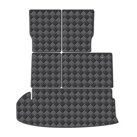 WDYOYS Cargo Mat for 2014-2019 Toyota Highlander 7 Seats Trunk Mat & 2ND+3RD Row Rear Backrest Mat, All Weather Rear Cargo Liner Back Seat Cover Protector