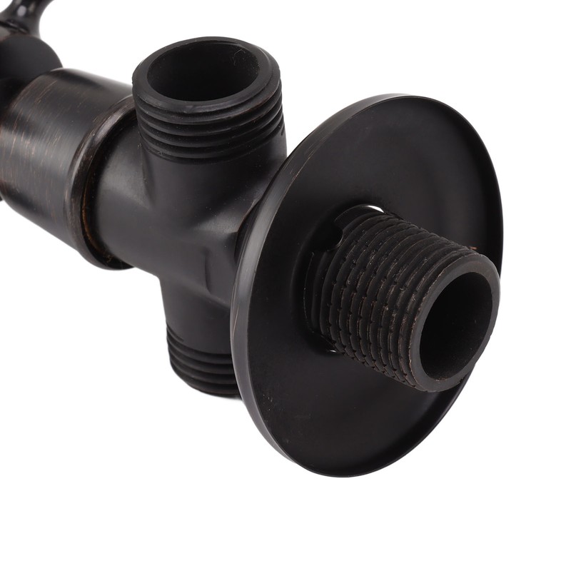 Angle Stop Valve Retro Copper Cross Handle Water Stop Valve