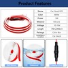 BAILONGJU Flexible Car Hood Light Strip, 79 Inches Dynamic LED