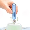 OBSCYON ポータブルミニ詰め替え可能香水スプレーアトマイザーボトルの香り ポンプケース 8個セット 5ml 光沢のあるピンク/明るいシルバー/ブライトブルー/ブライトゴールド/ブライトブラック/サブレッド/ローズレッド/サブパープル。