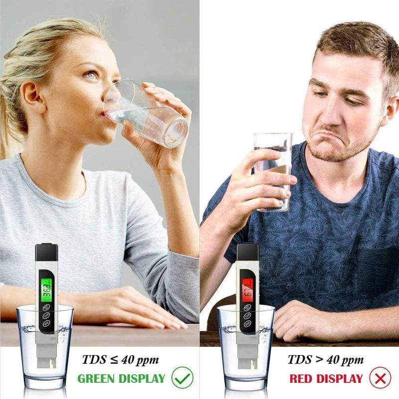 TDS Meter Digital Water Tester, Professional 3-in-1 TDS, Temperature and