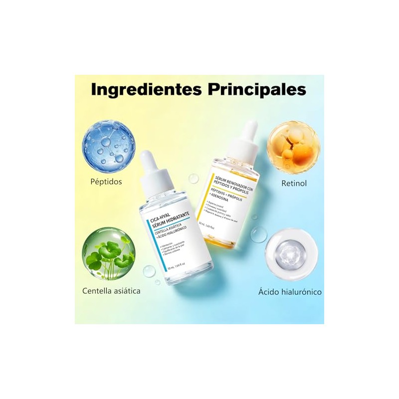 Centella Asiatica Suero y CICA Péptidos Propóleo Suero