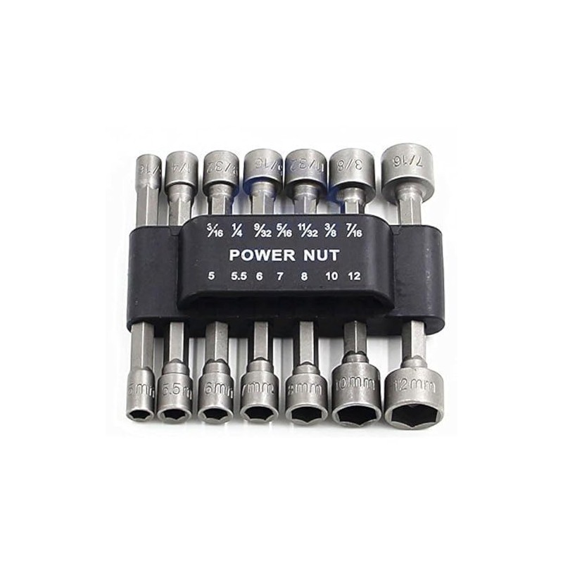 PANOVOS 14pcs Power Nuts Driver Drill Bit Tools Set Metric