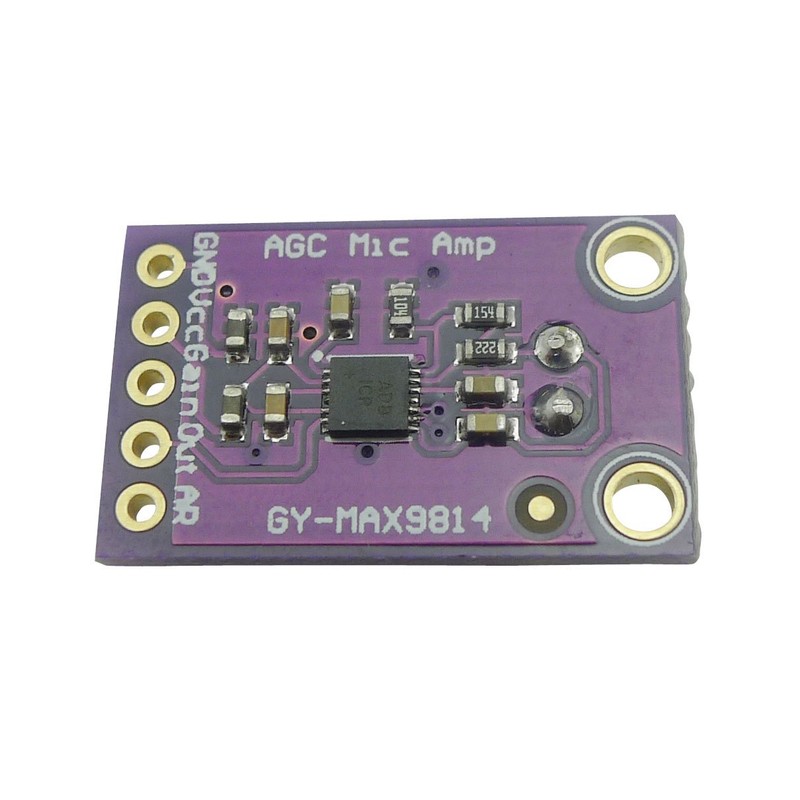 Aihasd Electret Microphone Amplifier Stable MAX9814 Sensor Module Auto Gain