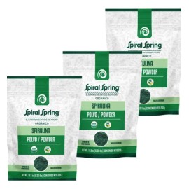 3 Bolsas De Spirulina Orgánica Máxima En Polvo Espirulina                                                                                             