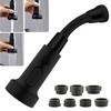 Black Tap Attachment with Hose, Swivelling Aerators for Taps, Kitchen