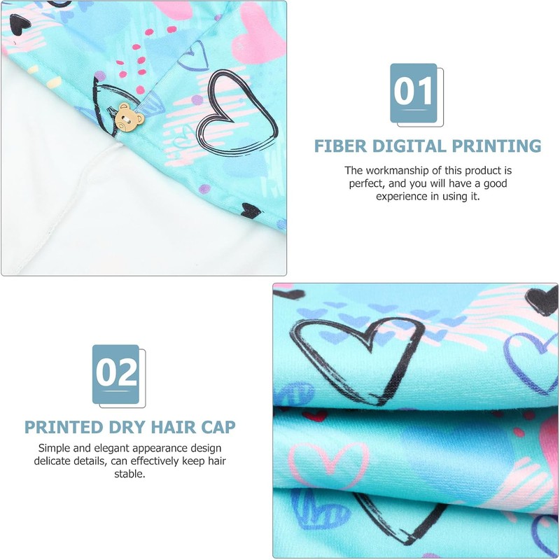 Homoyoyo Toalla para Secar el Cabello de Microfibra Ultra Absorbente,