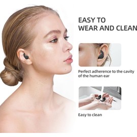 Earplugs For Sleeping, Noise Cancelling Ohrstöpsel, Ear Plugs, Silikon Ohrstöpsel, Sleep deep Weiche Zum Schlafen, Wiederverwendbarer Silikon Gehörschutz