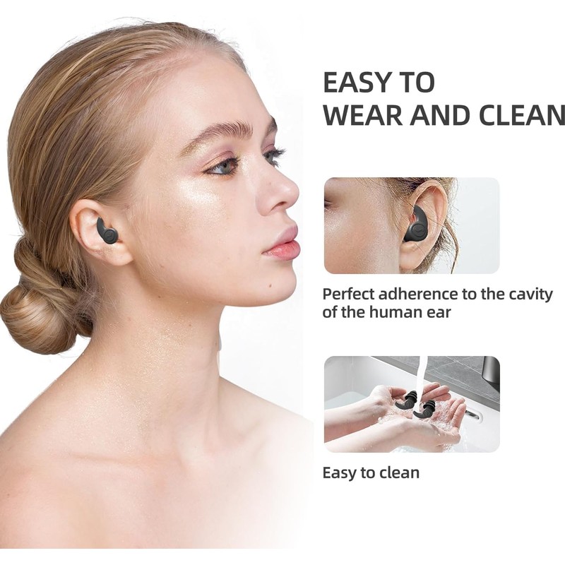 Earplugs For Sleeping, Noise Cancelling Ohrstöpsel, Ear Plugs, Silikon Ohrstöpsel,