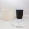 Removable Folding Linen Lampshade Cowl DIY Homemade Table Lamp Accessories