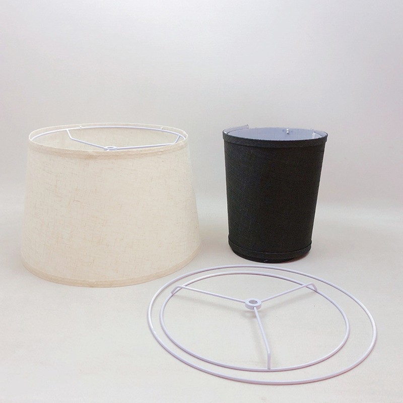 Removable Folding Linen Lampshade Cowl DIY Homemade Table Lamp Accessories