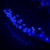 Taoushuleng 2 Pack Solar String Blue Lights Outdoor, Total 200