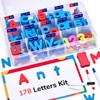 Gamenote Classroom Magnetic Letters Kit 178 Pcs with Double-Side Magnet