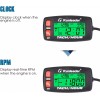 Runleader Digital Tach Hour Meter Self Powered Maintenance RPM Alert