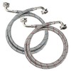PLUMBINGMASTER 4FT Washing Machine Hoses,Burst Proof Water Supply Line with