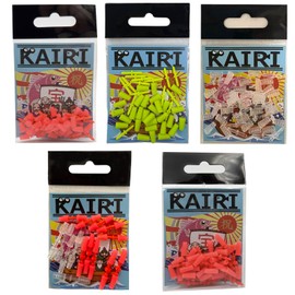 KAIRI Float Rubber Stoppers, Tangle Rods, Value Use, 15 Pairs