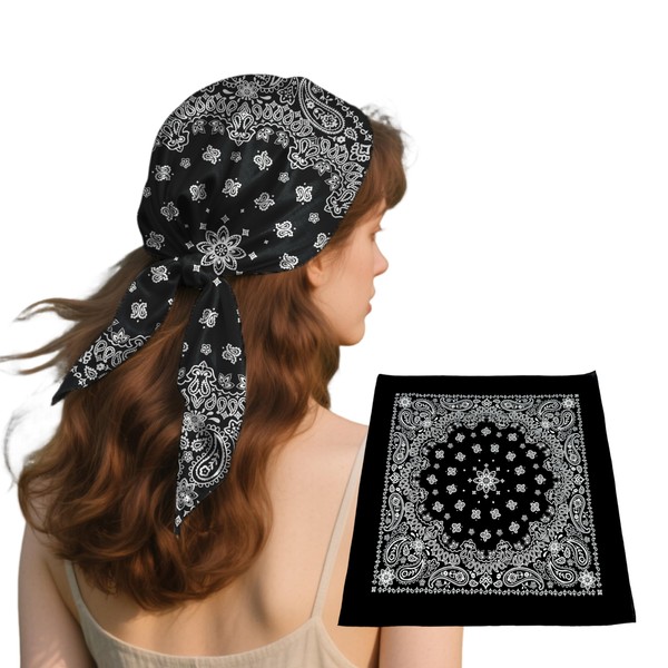 HankieWorld Bandana single Pack Soft Thin 27 inch Cotton Paisley
