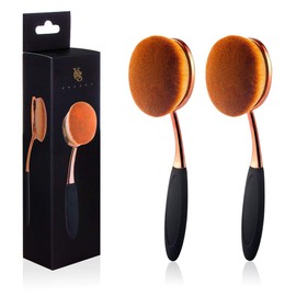 Yoseng Oval Foundation Brush Large Toothbrush makeup brushes Fast Flawless Application Liquid Cream Powder Foundation（Pack of 2）