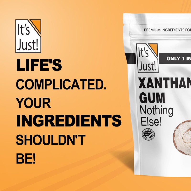 It's Just - Xanthan Gum, 8oz, Batch Tested Gluten Free,