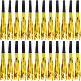 Lovecheer 60PCS New Year Eve Party Horns Blowers Noisemakers Blowouts Whistle Cheer Sport Team Spirits Birthday Christmas Wedding Party Gold Noise Makers