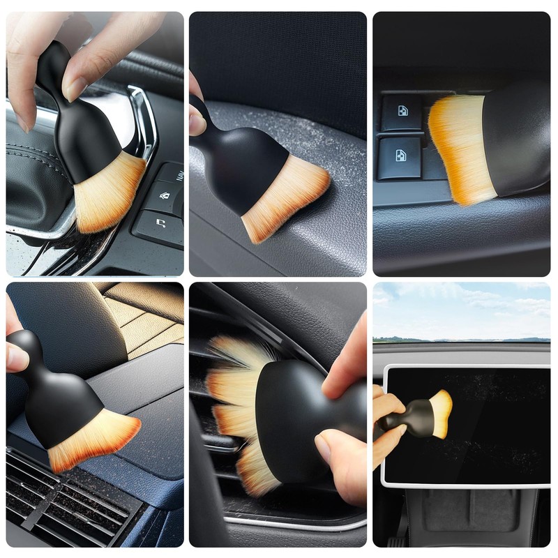 9Pcs Car Detailing Brush Set Soft Car Interior cleaning Brushes