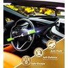 Tevlaphee Steering Wheel Lock, Car Lock Anti Theft Keyless Extendable