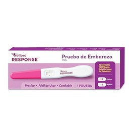 Prueba de Embarazo Wellpro Response Tipo Lápiz, 99.9% Precisión, Resultados en 5 Minutos, Detección Temprana de hormona, Fácil de Usar, No Invasiva