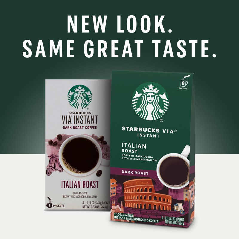 Starbucks VIA Ready Brew Coffee, Italian Roast, 8 Count