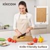 Kikcoin Bamboo Cutting Boards for Kitchen, Extra Large Wood Cutting