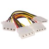 kenable Internal PC 4 pin Power Splitter 3 way Cable