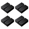 YIXISI 4 Pieces Square Car Jack Rubber Pad with Groove