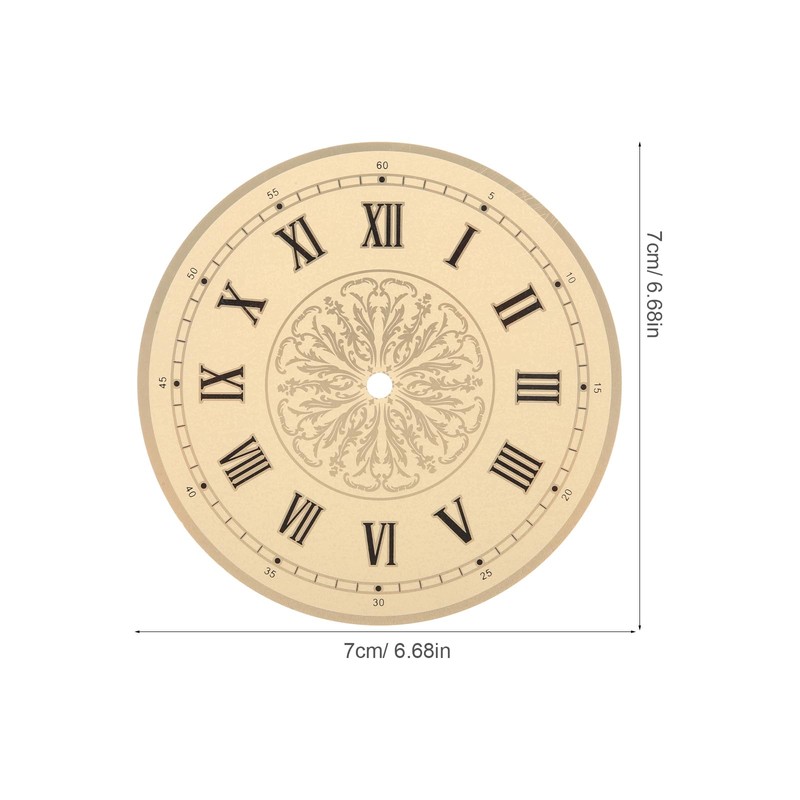 OSALADI Wall Clock Face Replacement Aluminum Round Clock Dial Roman