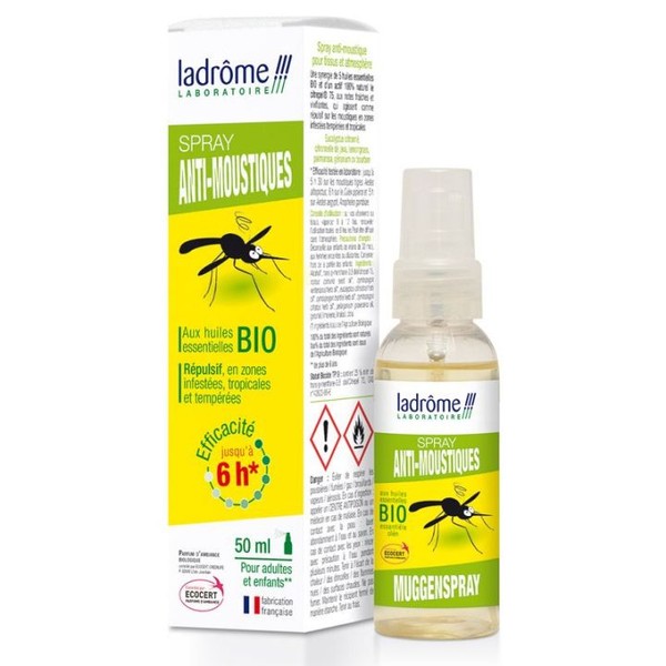 Ladrôme Spray Anti-Moustiques, Batch of 2 x 50 ml