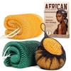 2 Pack African Net Sponge Exfoliating Body Scrubber Bath Sponge