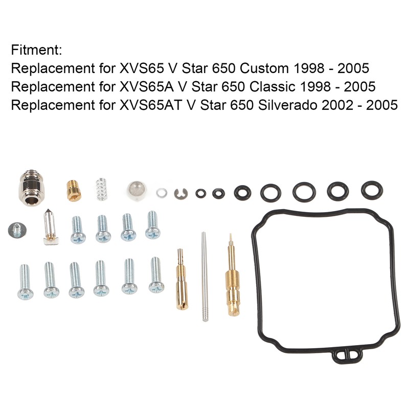 2 Set Motorcycle Carburetor Gaskets Repair Kit Carb Rebuild Set
