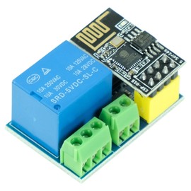 Paradisetronic.com ESP-01 ESP8266 WiFi Module with Relay Shield, Automatic Switching 5-12V for Arduino, IoT, Smart Home Applications