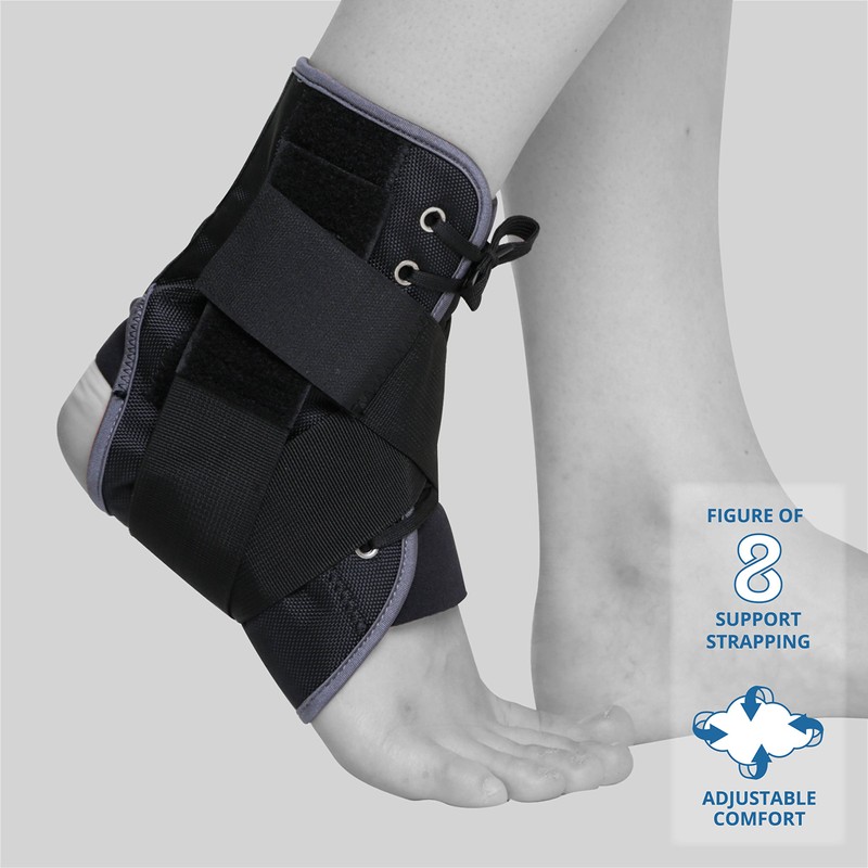 KEDLEY Lace Up Ankle Support Brace | Medical Grade Firm