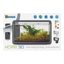 Superfish Home 30 Black Freshwater Aquarium
