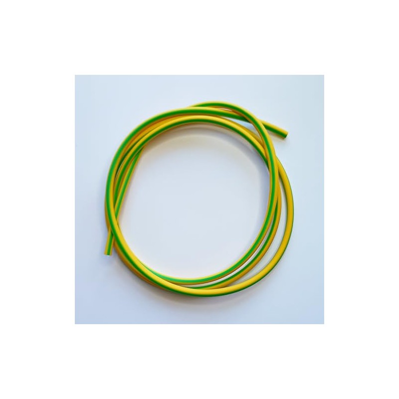3mm PVC Green & Yellow Earth Electrical Wire Sleeving (1