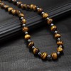 Tiger Eye Stone Necklace for Men- GENASTO Healing Crystal Hematite