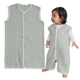 Kukka ja puu Sleeper, Baby Gauze, 3 Layers, Made in Japan, 100% Cotton, Spring, Summer, Autumn, Reversible, Front Opening, Baby, Kids, 1 Year Old, 2 Years Old, Sleeping Prevention, Breathable
