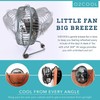 O2COOL 4 Inch USB Powered Table & Desk Personal Fan
