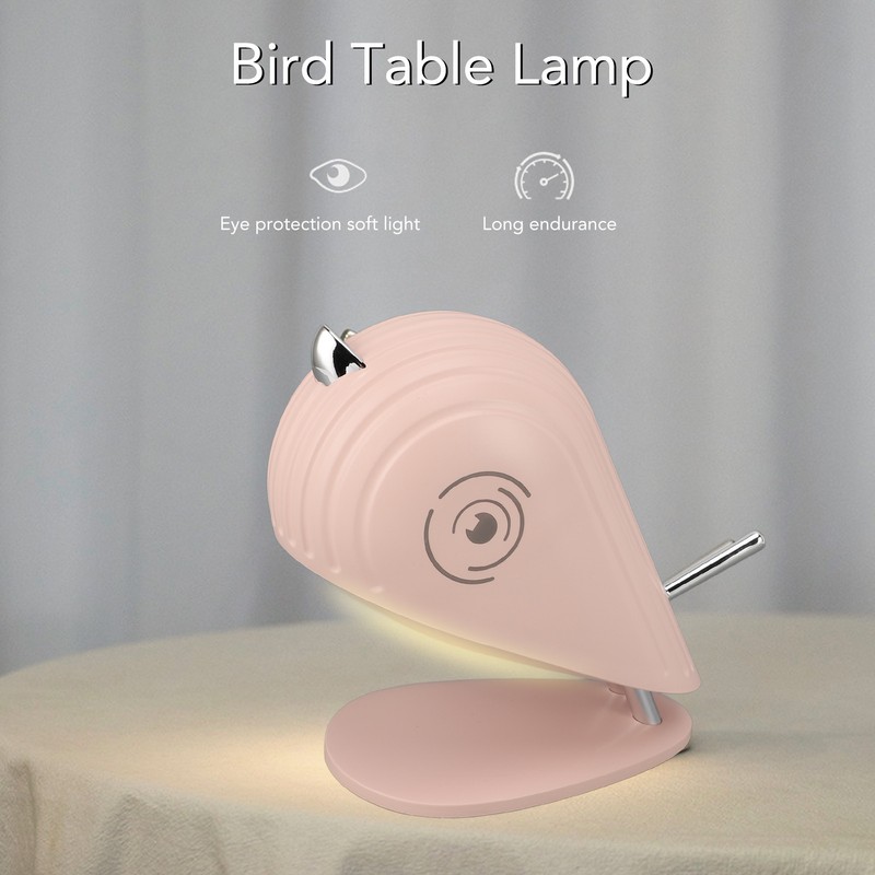 Bird Table Lamp 5V Creative Desk Lamp Bedside Nightstand Lamp