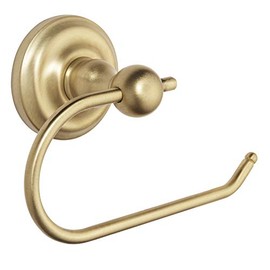 Designers Impressions Royal Series Brushed Brass Euro Toilet/Tissue Paper Holder: MBA7726