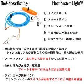 NoA Float System LightW Stringer Set Fish Poke Harpoon Diving Moly Poke Hand Harpoon Spearfishing Underwater Gun Spearfishing Diving