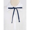 Allegra K Women's Plain Self Tie Neck Adjustable Bow Tie
