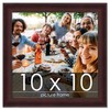Poster Palooza 10x10 Contemporary Mahogany Wood Picture Square Frame -