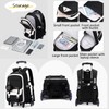 Rolling Backpack for Boys Girls Kids Backpack with Wheels Elementary