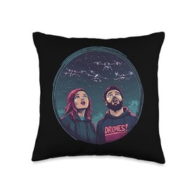 Funny New Jersey Drones Disclosure 2025 UFO Throw Pillow