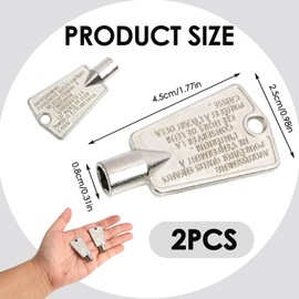 216702900 Freezer Door Keys, Heavy-Duty Metal Replacement Key for Frigidaire, Kenmore, Crosley & More, Secure Fit for Standard Freezer Locks, Compatible with AP4301346 PS1991481 297147700, Pack of 2
